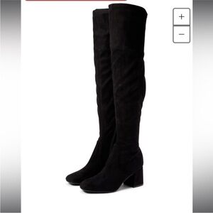 Nine‎ West Black Blocky 2 Over-The-Knee Boot Size 7.5